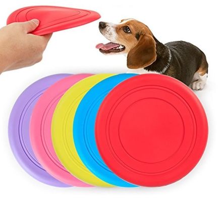 Pet Frisbee OEM Odporne na ugryzienie 17,8 cm silikonowe zabawki gumowe
