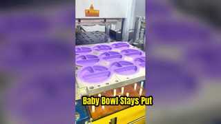 Koniec z niechlujną silikonową miską dla niemowląt do posiłku